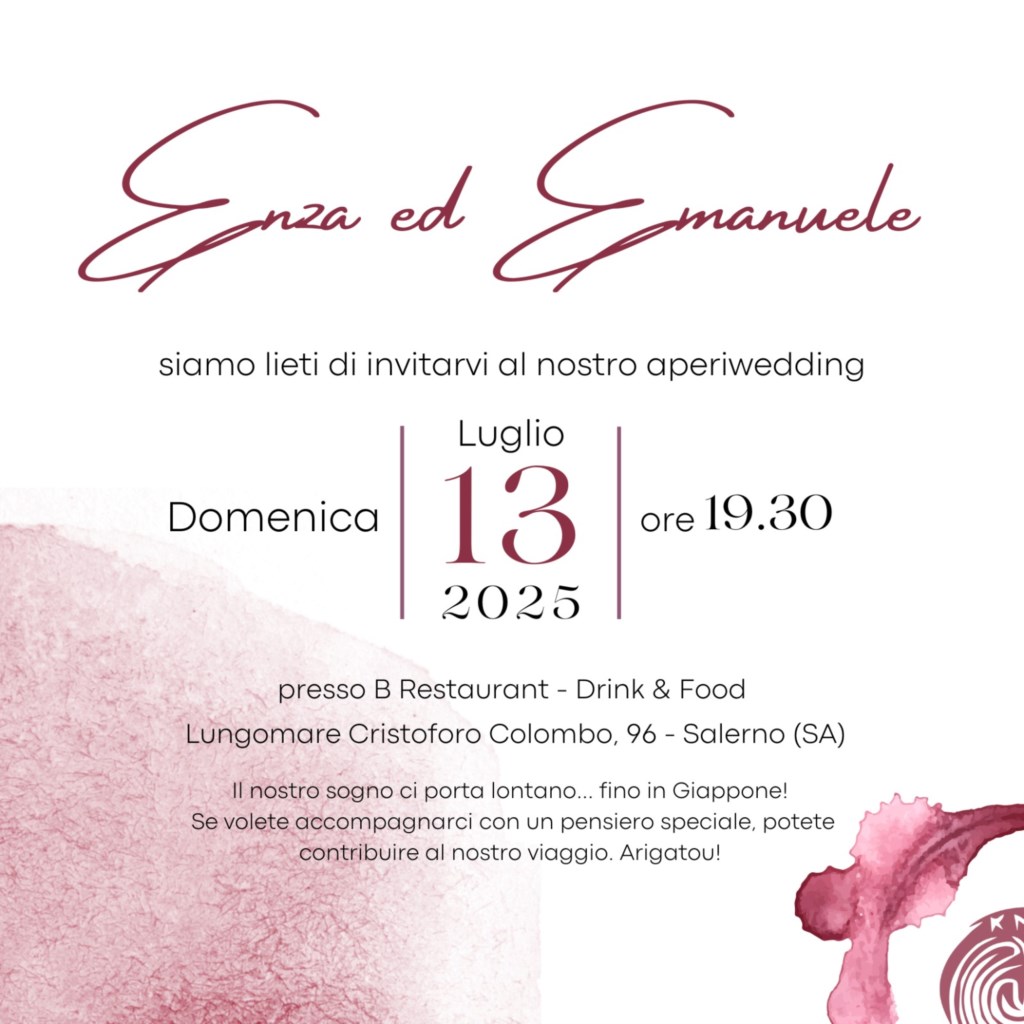 LISTA NOZZE<br>LISTA NOZZE ENZA & EMANUELE 13 LUGLIO 25