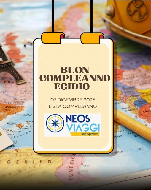 COMPLEANNO<br>COMPLEANNO EGIDIO 07 DICEMBRE 2025