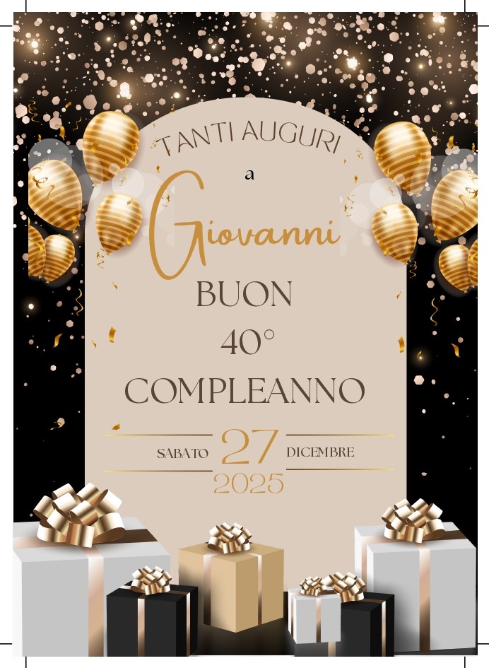 COMPLEANNO<br>40� COMPLEANNO GIOVANNI