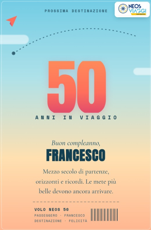 COMPLEANNO<br>50 COMPLEANNO FRANCESCO